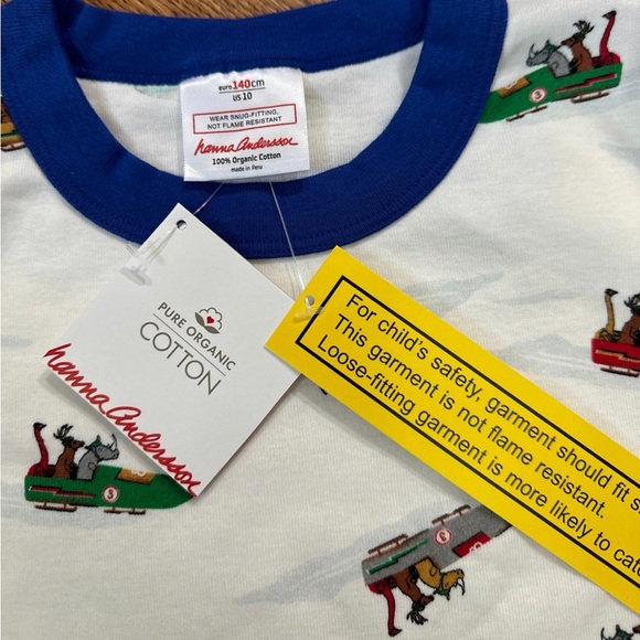 NWT Hanna Andersson Pajamas Kids Size 10 Bobsled - Picture 2 of 5
